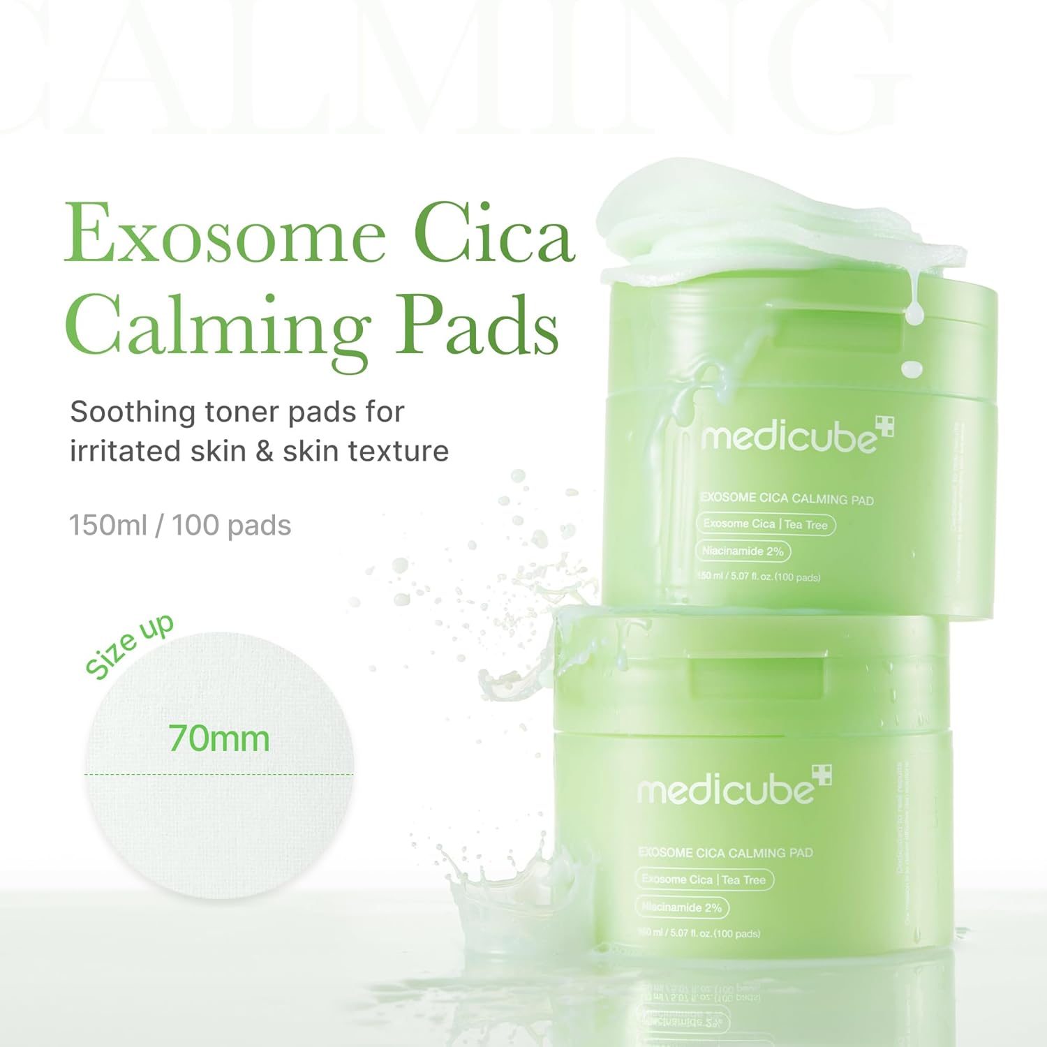Miramora Exosome CICA Calming Toner Pads - Miramora